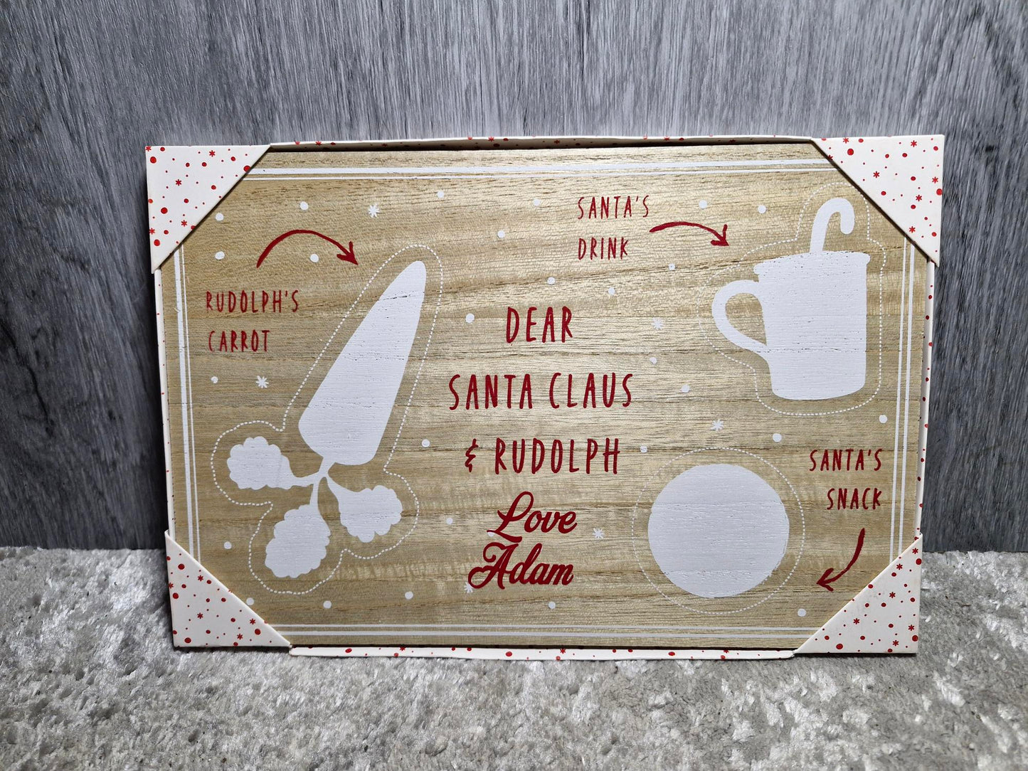Personalised Santa Tray