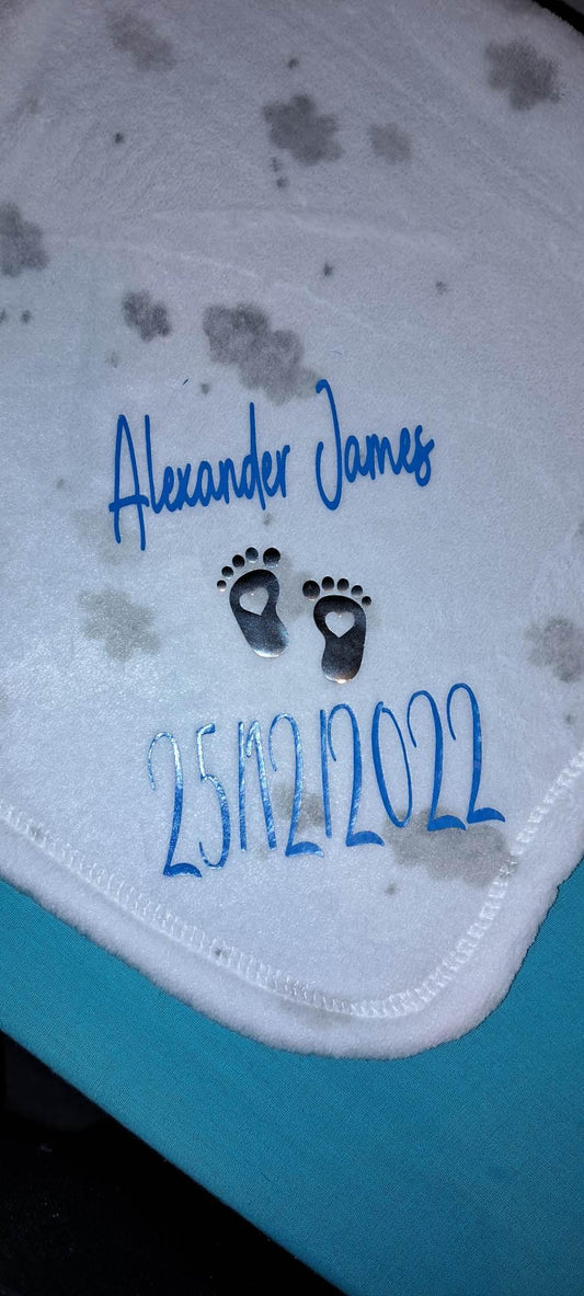 Personalised baby blanket