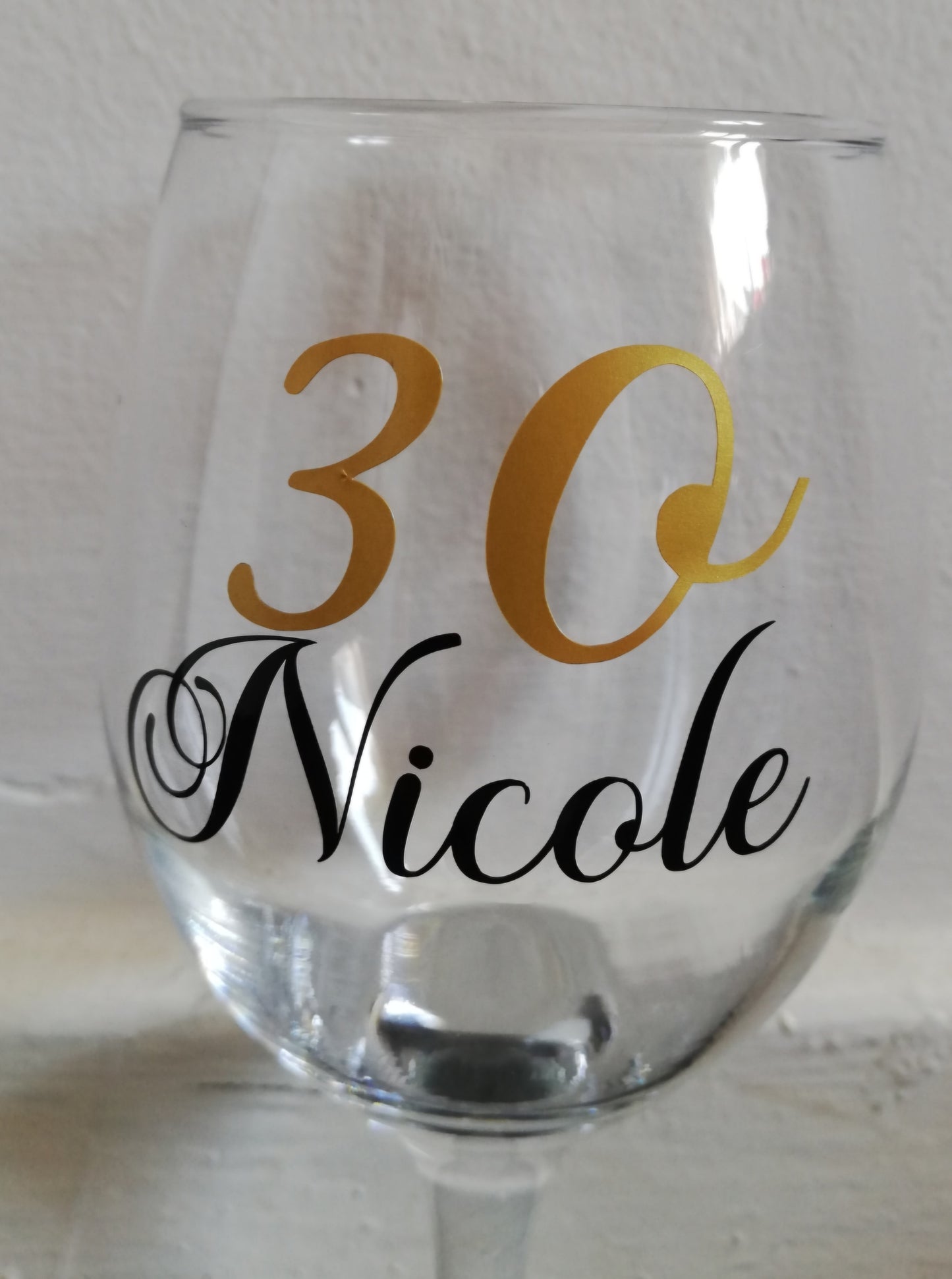 Personalised Wine Glass