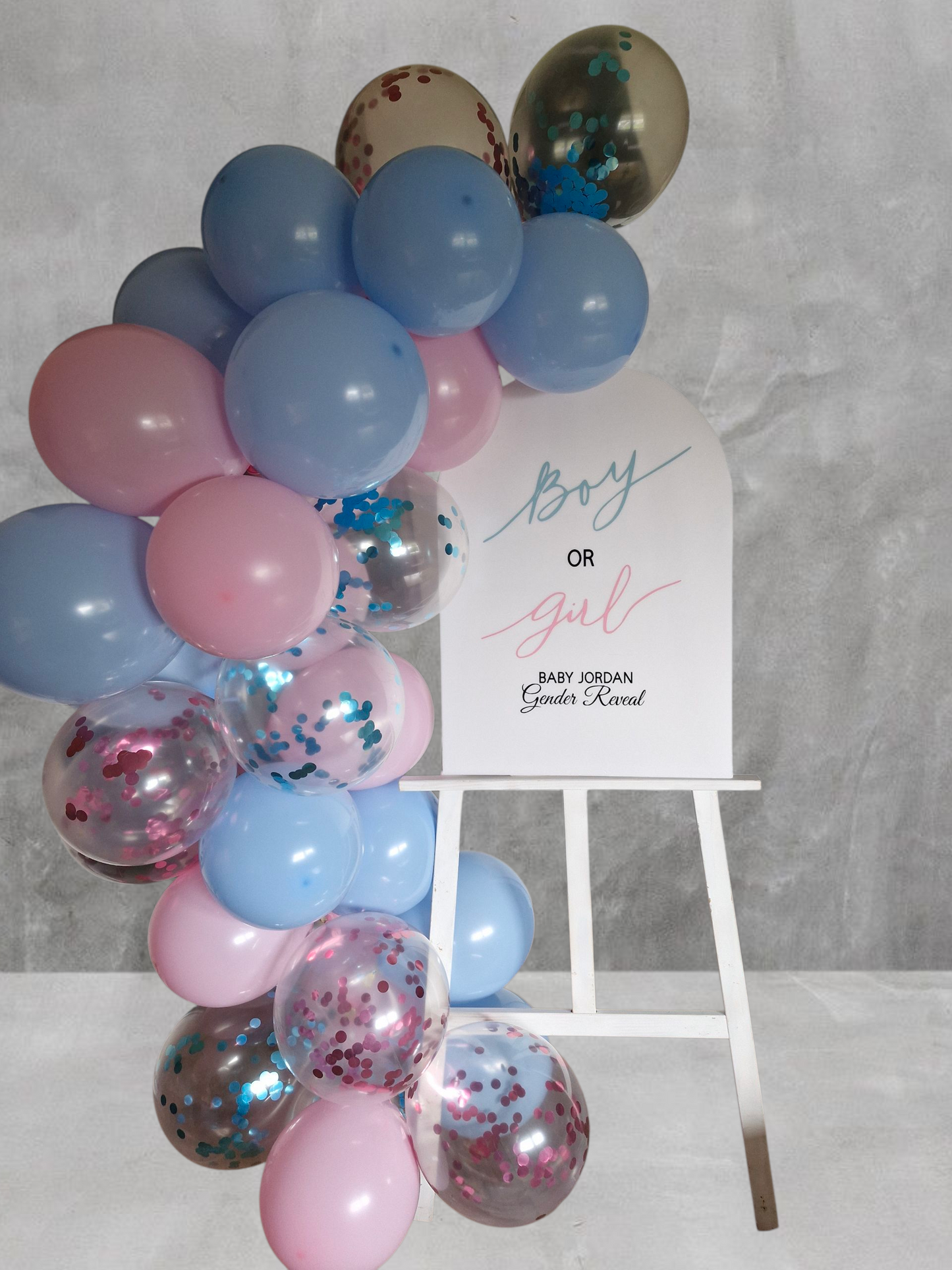 Easel With Balloons For Hire